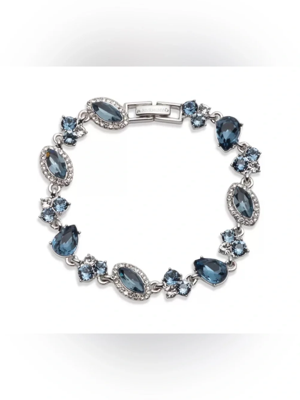 Givenchy Multi Crystal Statement Flex Bracelet